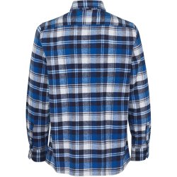 ID 0204 Green leaf skjorte  trykknap Kongebl