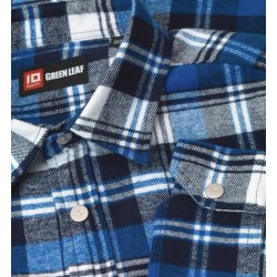 ID 0204 Green leaf skjorte  trykknap Kongebl