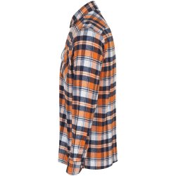 ID 0204 Green leaf skjorte  trykknap Orange