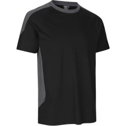 ID 0302 PRO Wear T-shirt  kontrast Sort