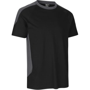 ID 0302 PRO Wear T-shirt  kontrast Sort
