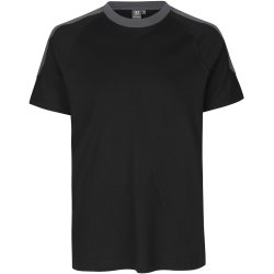 ID 0302 PRO Wear T-shirt  kontrast Sort