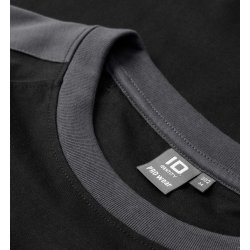 ID 0302 PRO Wear T-shirt  kontrast Sort