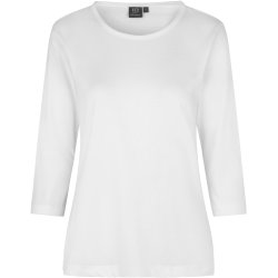 ID 0313 PRO Wear T-shirt 3/4 rmet  dame Hvid