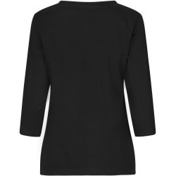 ID 0313 PRO Wear T-shirt 3/4 rmet  dame Sort