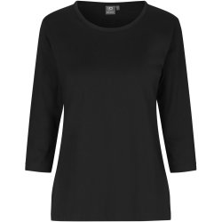 ID 0313 PRO Wear T-shirt 3/4 rmet  dame Sort