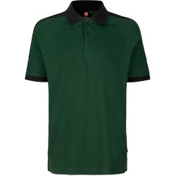 ID 0322 PRO Wear poloshirt  kontrast Flaskegrn