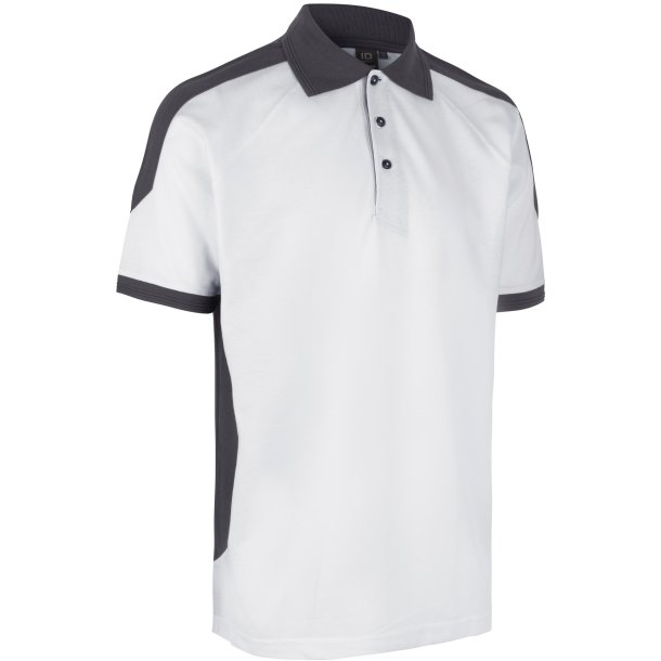 ID 0322 PRO Wear poloshirt  kontrast Hvid