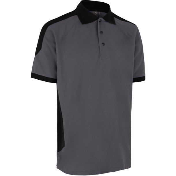 ID 0322 PRO Wear poloshirt  kontrast Silver grey