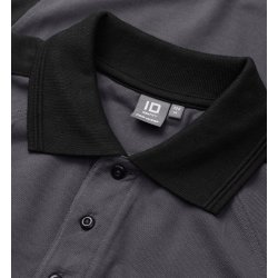ID 0322 PRO Wear poloshirt  kontrast Silver grey