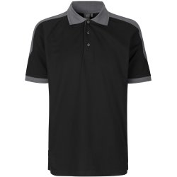 ID 0322 PRO Wear poloshirt  kontrast Sort
