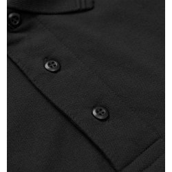 ID 0324 PRO Wear poloshirt  u. lomme Sort