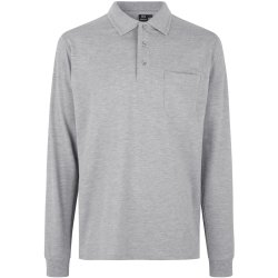 ID 0326 PRO Wear poloshirt  l/ Gr melange
