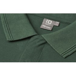 ID 0330 PRO Wear poloshirt  trykknap Flaskegrn