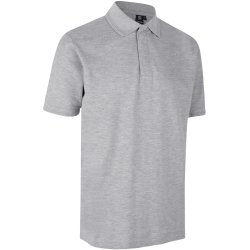 ID 0330 PRO Wear poloshirt  trykknap Gr melange