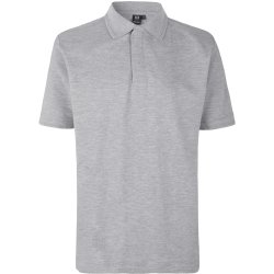 ID 0330 PRO Wear poloshirt  trykknap Gr melange