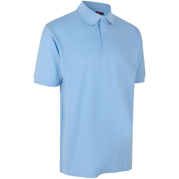 ID 0330 PRO Wear poloshirt  trykknap Lys bl