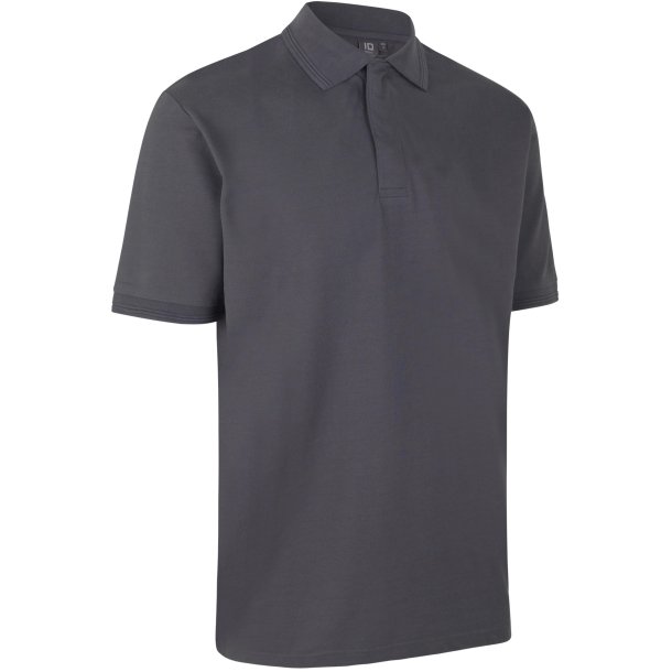 ID 0330 PRO Wear poloshirt  trykknap Silver grey