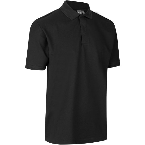 ID 0330 PRO Wear poloshirt trykknap Sort