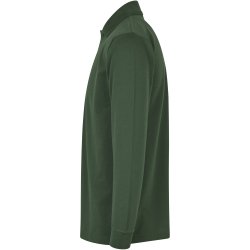 ID 0336 PRO Wear l/ poloshirt  trykknap Flaskegrn