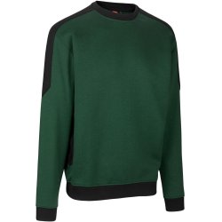 ID 0362 PRO Wear sweatshirt  kontrast Flaskegrøn