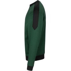 ID 0362 PRO Wear sweatshirt  kontrast Flaskegrøn