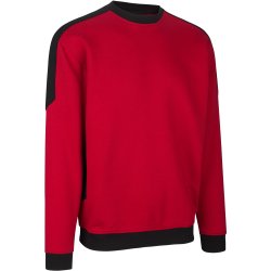ID 0362 PRO Wear sweatshirt  kontrast Rød