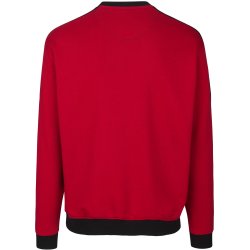 ID 0362 PRO Wear sweatshirt  kontrast Rød