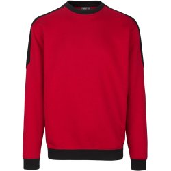 ID 0362 PRO Wear sweatshirt  kontrast Rød