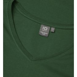 ID 0373 PRO Wear CARE T-shirt  V-hals  dame Flaskegrøn