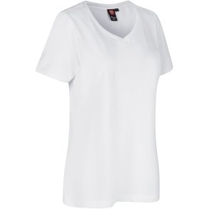 ID 0373 PRO Wear CARE T-shirt  V-hals  dame Hvid