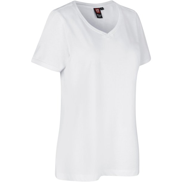 ID 0373 PRO Wear CARE T-shirt  V-hals  dame Hvid