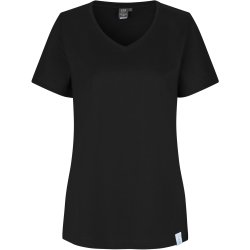 ID 0373 PRO Wear CARE T-shirt  V-hals  dame Sort