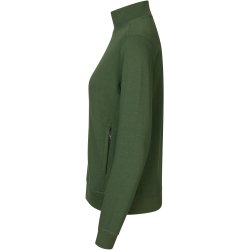 ID 0383 PRO Wear CARE cardigan  ubørstet  dame Flaskegrøn