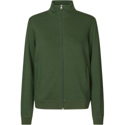 ID 0383 PRO Wear CARE cardigan  ubørstet  dame Flaskegrøn