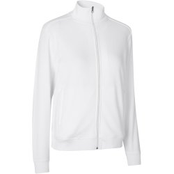 ID 0383 PRO Wear CARE cardigan  ubørstet  dame Hvid