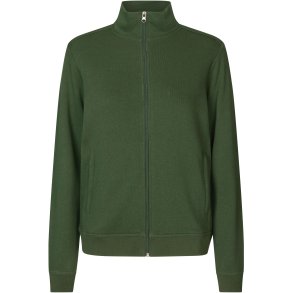 ID 0383 PRO Wear CARE cardigan  ubrstet  dame Flaskegrn