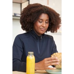 ID 0385 PRO Wear CARE sweat  ubørstet  1/4 zip  dame Navy
