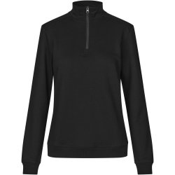 ID 0385 PRO Wear CARE sweat  ubørstet  1/4 zip  dame Sort