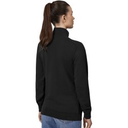 ID 0385 PRO Wear CARE sweat  ubørstet  1/4 zip  dame Sort