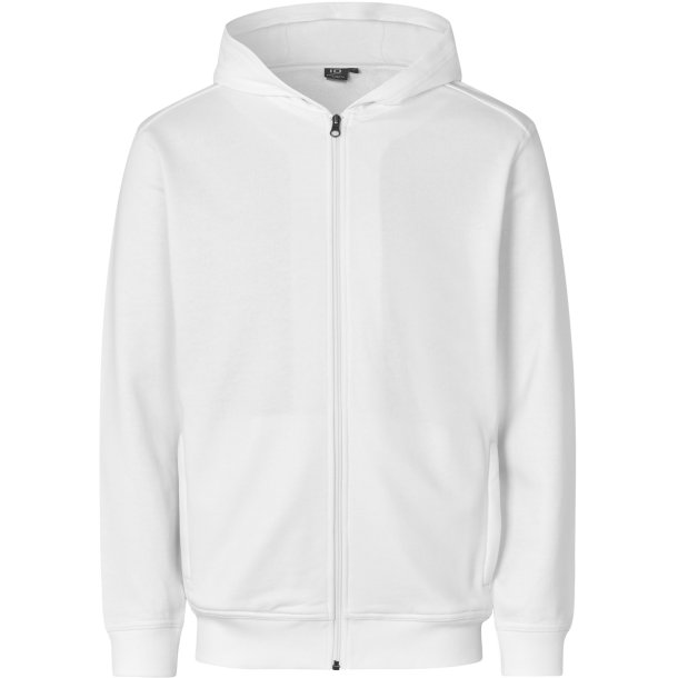 ID 0388 PRO Wear CARE sweatshirt  hoodie  zip Hvid