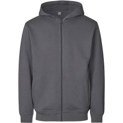 ID 0388 PRO Wear CARE sweatshirt  hoodie  zip Silver grey