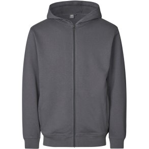 ID 0388 PRO Wear CARE sweatshirt  hoodie  zip Silver grey