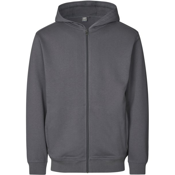 ID 0388 PRO Wear CARE sweatshirt  hoodie  zip Silver grey