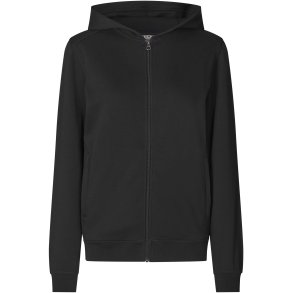 ID 0389 PRO Wear CARE sweatshirt  hoodie  zip  dame Sort