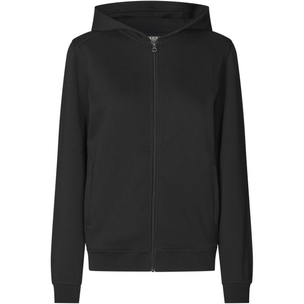 ID 0389 PRO Wear CARE sweatshirt  hoodie  zip  dame Sort
