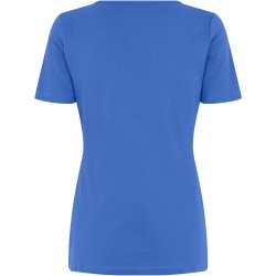 ID 0506 Interlock T-shirt  V-hals Azur