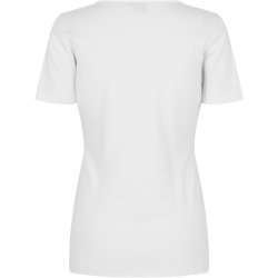 ID 0506 Interlock T-shirt  V-hals Hvid