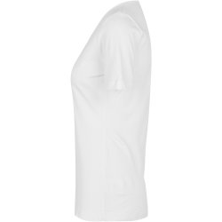 ID 0506 Interlock T-shirt  V-hals Hvid