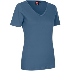 ID 0506 Interlock T-shirt  V-hals Indigo